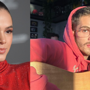 Após rumores de affair, Bruna Marquezine e João Guilherme são vistos no mesmo bar