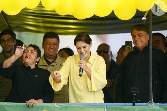 Michelle Bolsonaro tem sido alvo de rumores de candidatura à presidência desde a derrota histórico do marido nas urnas