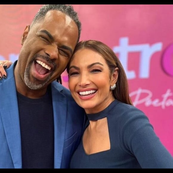 Manoel Soares e Patrícia Poeta dividiram a apresentação do 'Encontro'.