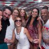 Alexandre Nero, Viviane Araújo, Adriana Birolli e Leandra Leal, da novela 'Império', fazem a festa com elenco de 'Império' na quadra da Escola de Samba Salgueiro, no Rio