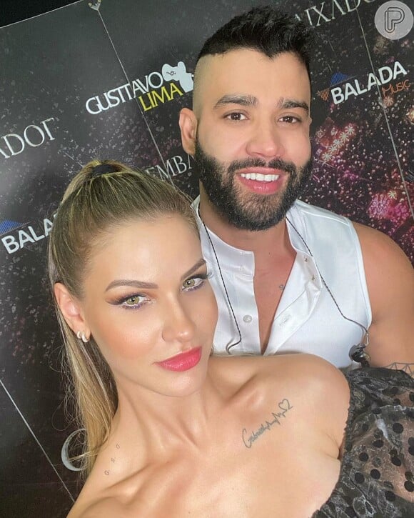 Andressa Suita falou sobre o fato de estar casada com um sertanejo que viaja muito é preciso ser uma mulher 'confiante'.