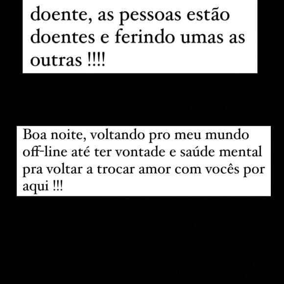 Preta Gil fez um desabafo sobre a acusação recebida