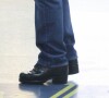 Marcos Frota usou um sapato masculino com salto