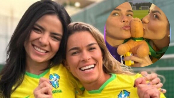 Copa do Mundo 2023: Gabi Fernandes faz ritual da sorte com a namorada Tamires e jogadoras da Seleção. Confira!