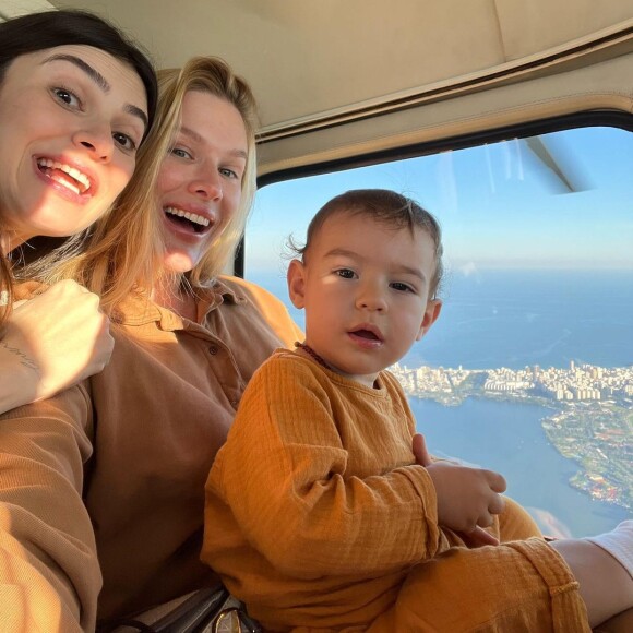 Francisco, filho de Thaila Ayala, é afilhado da atriz Fiorella Martins.