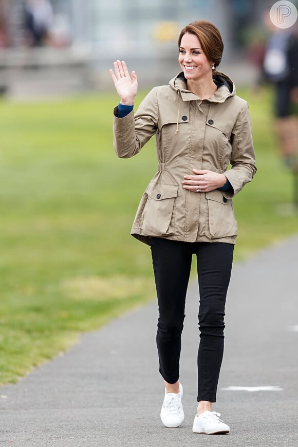 Kate Middleton foi vista no Houghton Festival e curtiu bastante