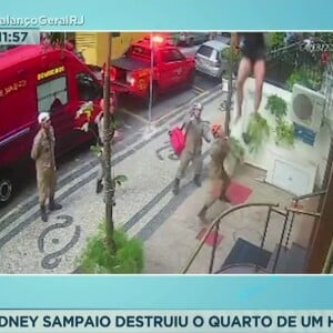 Sidney Sampaio caiu do quinto andar de um hotel do Rio de Janeiro