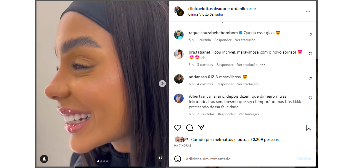 Foto Brunna Gonçalves no Instagram foi elogiada por seu novo