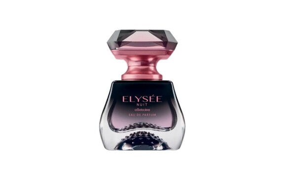 Perfume Elysée Nuit, do Boticário, junta Rosas Damascenas colhidas antes do amanhecer, quando elas exalam sua melhor fragrância e o aroma do doce frânces Macaron