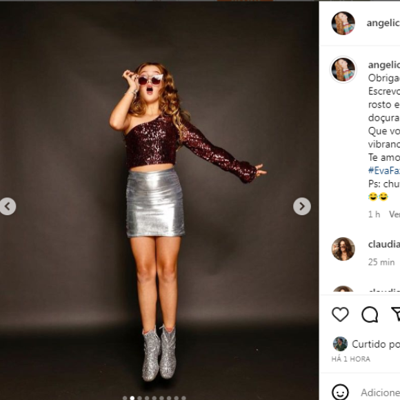 Angelica brincou ao postar fotos de Eva: 'Chuva de fotos, não consegui escolher só 1 ou 2... Mãe, né?!'