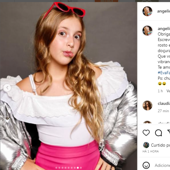 Filha de Angelica e Luciano Huck mostrou muita intimidade com as câmeras em ensaio fotográfico