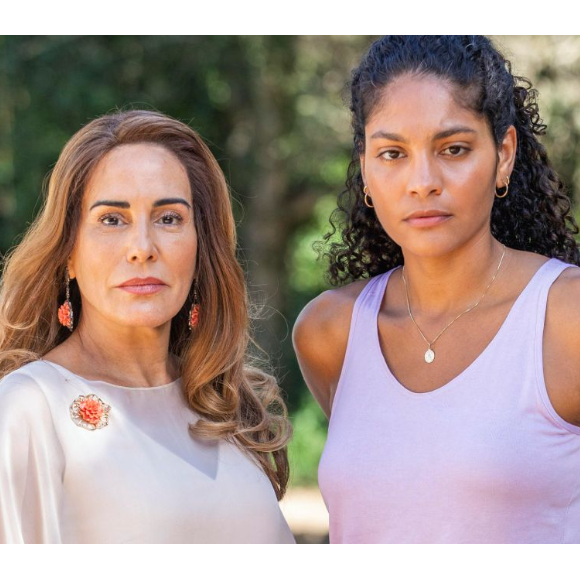 Em Terra e Paixão, Aline (Barbara Reis) e Irene (Gloria Pires) vão se enfrentar devido às terras após passagem de tempo