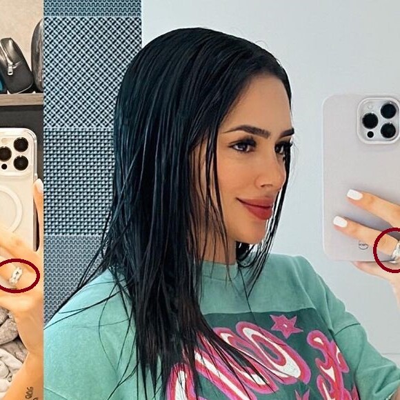 Bruna Biancardi havia parado de usar aliança de Neymar após flagra do jogador em boate com mulheres