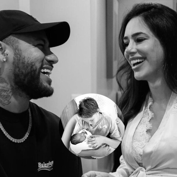 Neymar leva filho mais velho para conhecer Mavie e encanta com registro lindíssimo