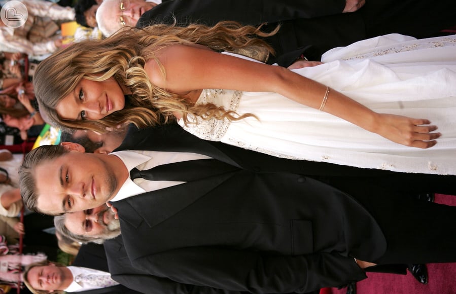Gisele Bündchen também namorou o ator Leonardo DiCaprio. Romance durou cinco anos e terminou em 2004