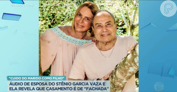 Fabíola Reipert expôs áudios da esposa de Stênio Garcia que teria afirmado para outra pessoa que vive um casamento de fachada com o ator