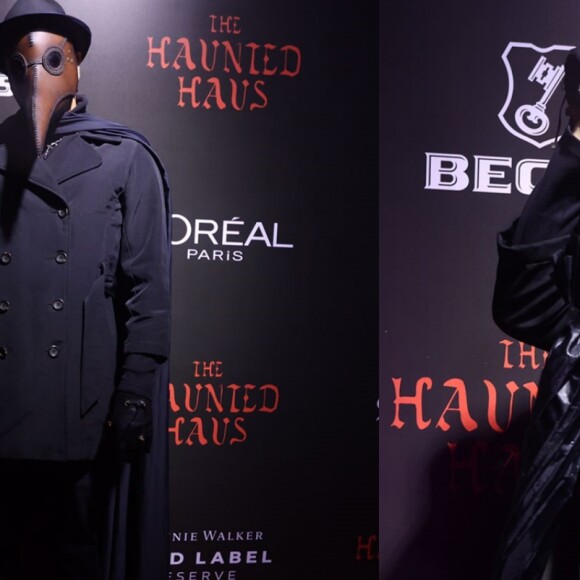 Look de Victor Lamoglia (Sandman) na Festa de Halloween da 'The Haunted Haus'