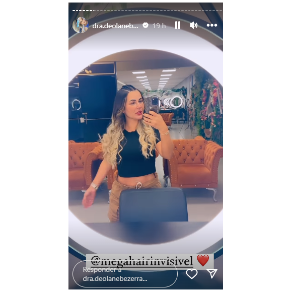 Deolane Bezerra surgiu no Instagram e mostrou como está a sua cintura após fazer lipo LED
