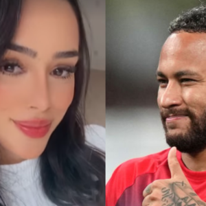 Bruna Biancardi ignora Neymar em foto para comemorar o primeiro mês da filha, Mavie