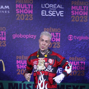 MC Daniel escolheu uma camisa do Flamengo estilizada para o Prêmio Multishow de Música 2023