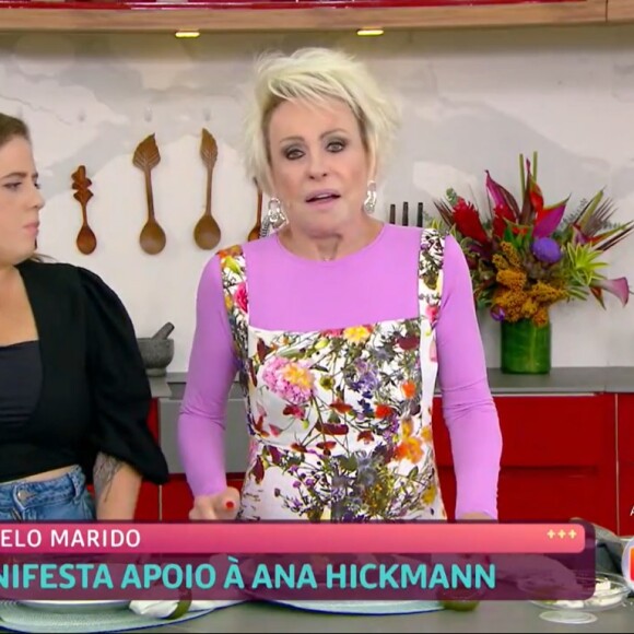 A apresentadora Ana Maria Braga se manifestou sobre a agressão contra Ana Hickmann na Globo