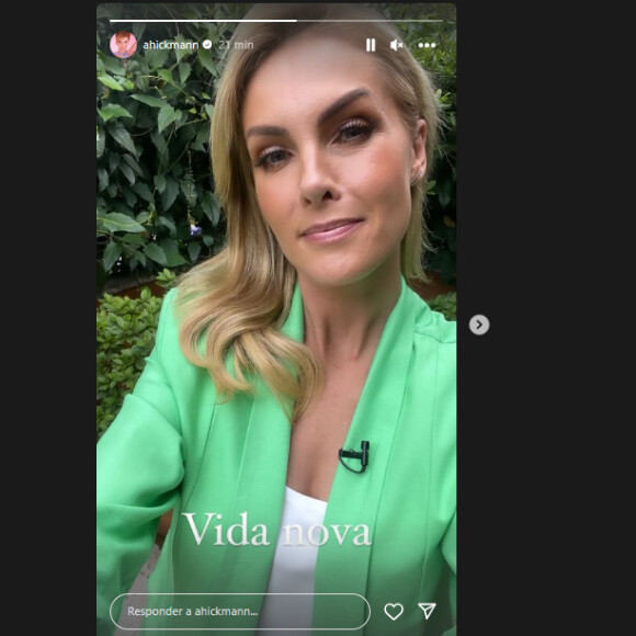 Ana Hickmann fez postagem em que anunciou 'vida nova' cerca de uma semana após denunciar agressão