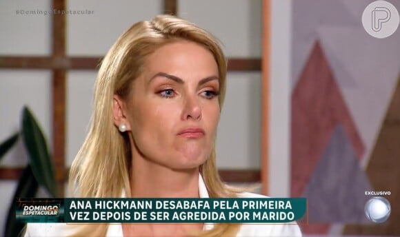 Ana Hickmann chorou ao falar sobre a agressão de Alexandre Correa