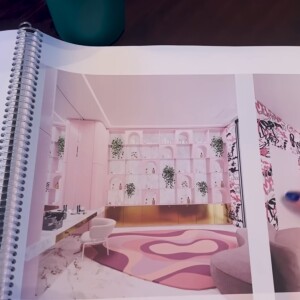 Nova casa extravagante de Virgínia Fonseca teve detalhes exibidos do croqui pela influencer, como o estúdio em que ela terá no imóvel