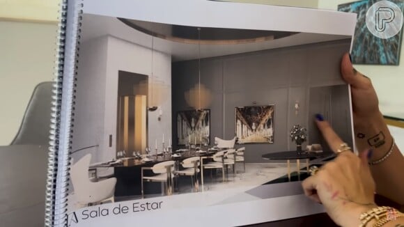 Virgínia Fonseca mostrou desenho de sua nova sala de estar
