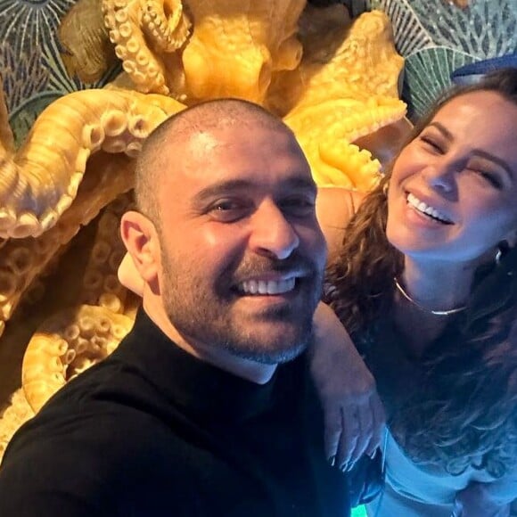 Paolla Oliveira e Diogo Nogueira estão juntos há dois anos