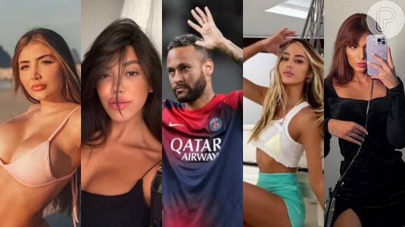Neymar foi exposto por influenciadoras e modelos durante puladas de cerca em 2023
