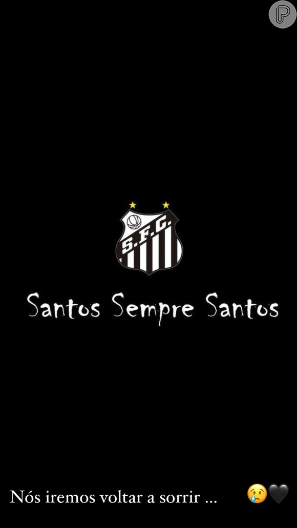 Neymar lamentou a queda do Santos no Campeonato Brasileiro pela primeira vez na História