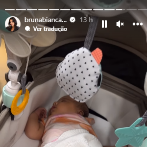 Bruna Biancardi entregou detalhe curioso sobre Mavie que completou 2 meses de vida no Instagram