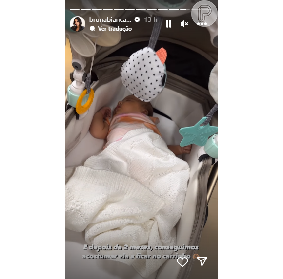 Bruna Biancardi entregou detalhe curioso sobre Mavie que completou 2 meses de vida no Instagram
