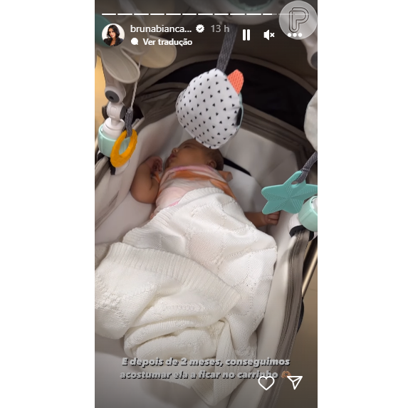 Bruna Biancardi entregou detalhe curioso sobre Mavie que completou 2 meses de vida no Instagram