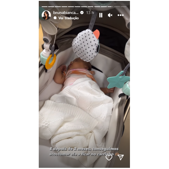 Bruna Biancardi entregou detalhe curioso sobre Mavie que completou 2 meses de vida no Instagram