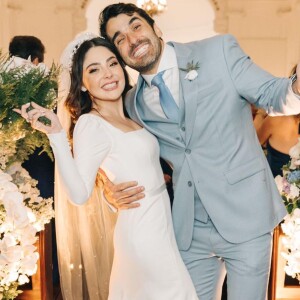 Marcela Barrozo e o advogado Luiz Fernando Pinto se casaram em junho de 2022 após 3 anos de namoro