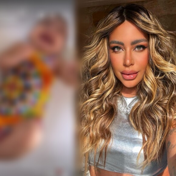 Filha de Neymar e Bruna Biancardi, Mavie ganha look praia Dolce & Gabbana da tia, Rafaella. Se impressione com o valor!