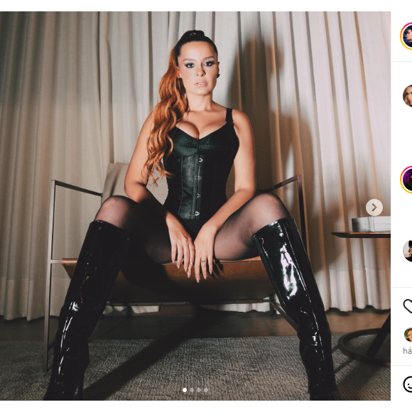 Maiara usa look sexy e ganha elogios de Ivete Sangalo e fãs: 'Linda'