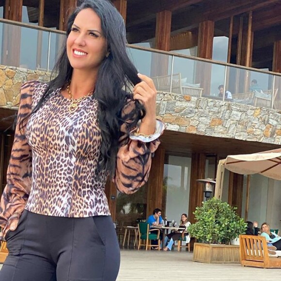Graciele Larceda foi acusada de criar perfil fake para comentar em fotos de família Camargo