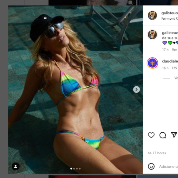 Adriane Galisteu deixou os seguidores babando nesta quarta-feira (07) ao publicar uma série de fotos de biquíni em seu perfil do Instagram