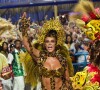 Paolla Oliveira no carnaval 2024 veio fantasiada de onça e usou look com mais de 40 mil cristais e capim canabrava no lugar de penas