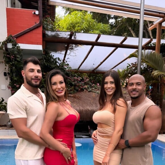 Andressa Urach reuniu casal e o seu namorado para gravarem vídeo adulto após ter tido experiência ruim em casa de swing