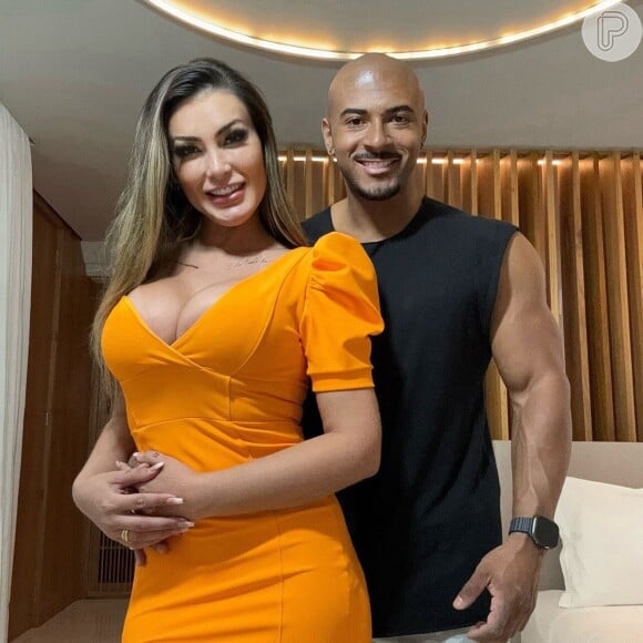 Andressa Urach conheceu o atual namorado, Lucas Ferraz, em gravação de vídeo de sexo a três