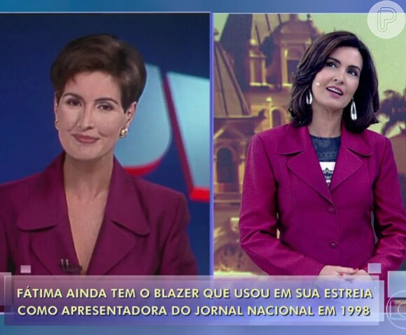 Fátima Bernardes ainda tem o blazer que usou durante sua estreia no Jornal Nacional
