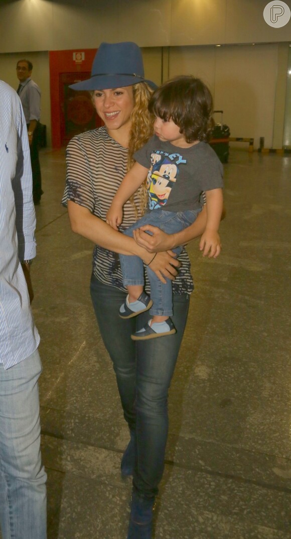 Milan veio ao Brasil em 2014 com a mãe, Shakira