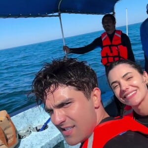Luan Santana e Jade Magalhães aparecem em clima de romance em vídeo publicado pelo cantor