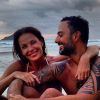 Carolina Ferraz é casada com o médico Marcelo Marins, de quem está grávida do segundo filho