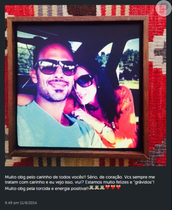 Carolina Ferraz usou a sua conta do Instagram para agradecer as mensagens carinhosas que recebeu após a notícia da sua segunda gravidez se tornar pública, em novembro do ano passado
