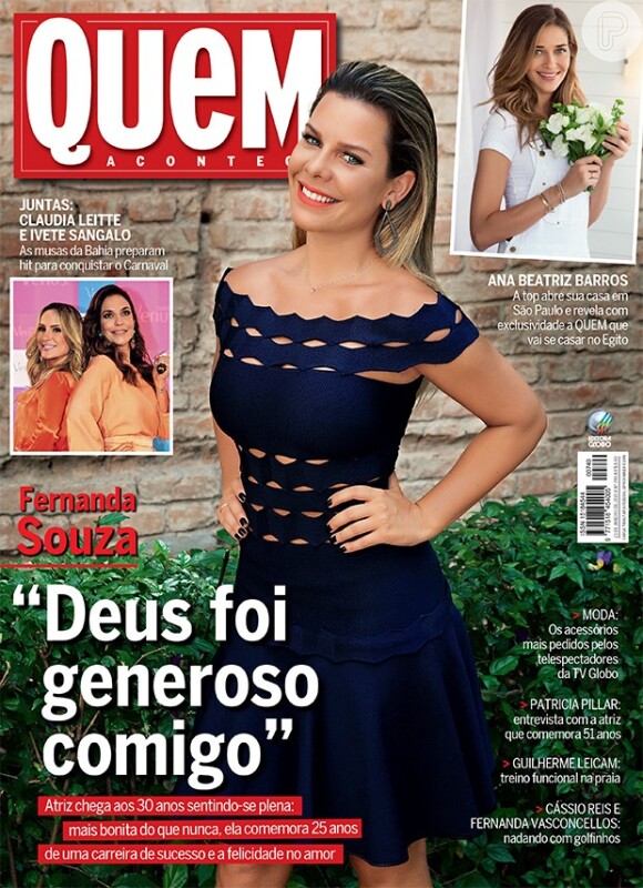 Fernanda Souza é a capa da revista 'Quem' desta semana